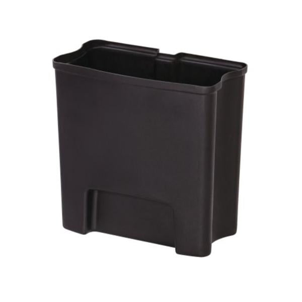 Can Trash Slim Jim Plastic 4gal Rigid Black Rectangle Each